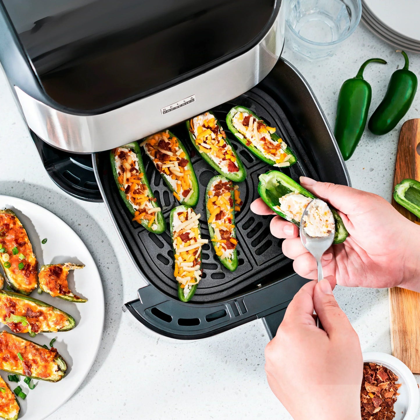 Bella Pro Series 6 qt. Digital Air Fryer, Stainless Steel