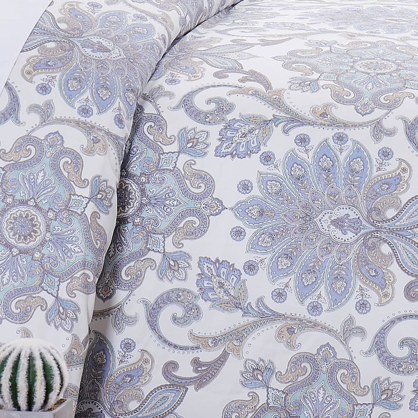 Belle Duvet Cover Set, Aqua