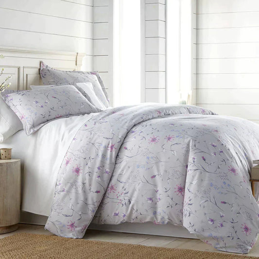 Secret Meadow Comforter Set, Grey