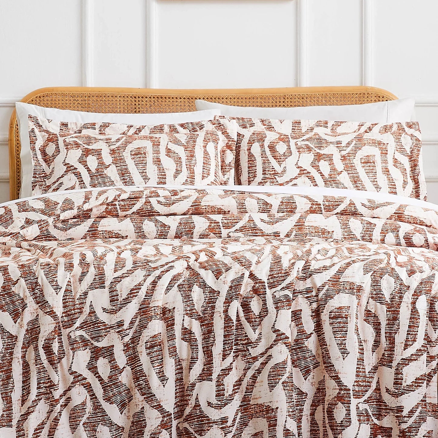 Luna Duvet Set, Rust