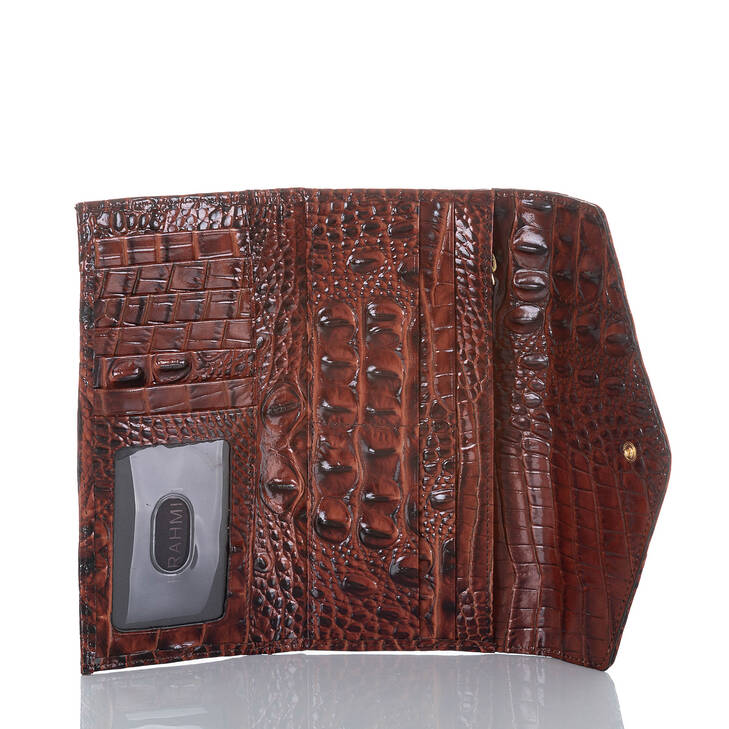 Brahmin Melbourne Collection Veronica Wallet, Pecan