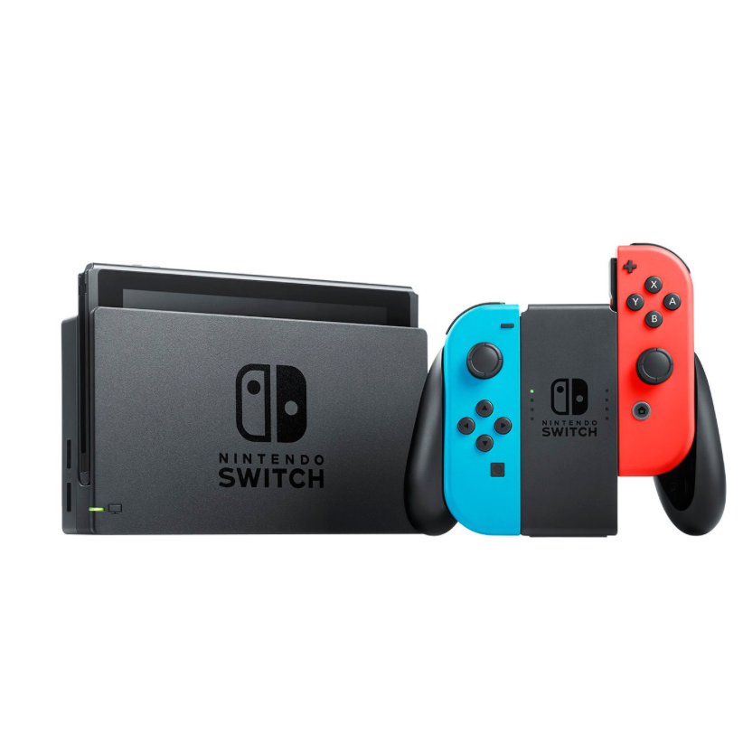 Nintendo Switch w/ Neon Blue & Red Joy-Con