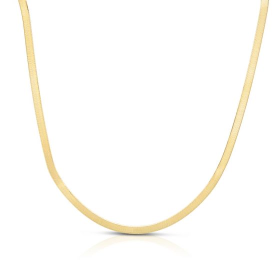 14K Plated Herringbone Chain