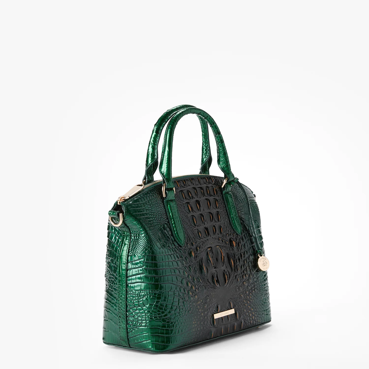 Brahmin Melbourne Collection Duxbury Satchel, Evergreen Ombre