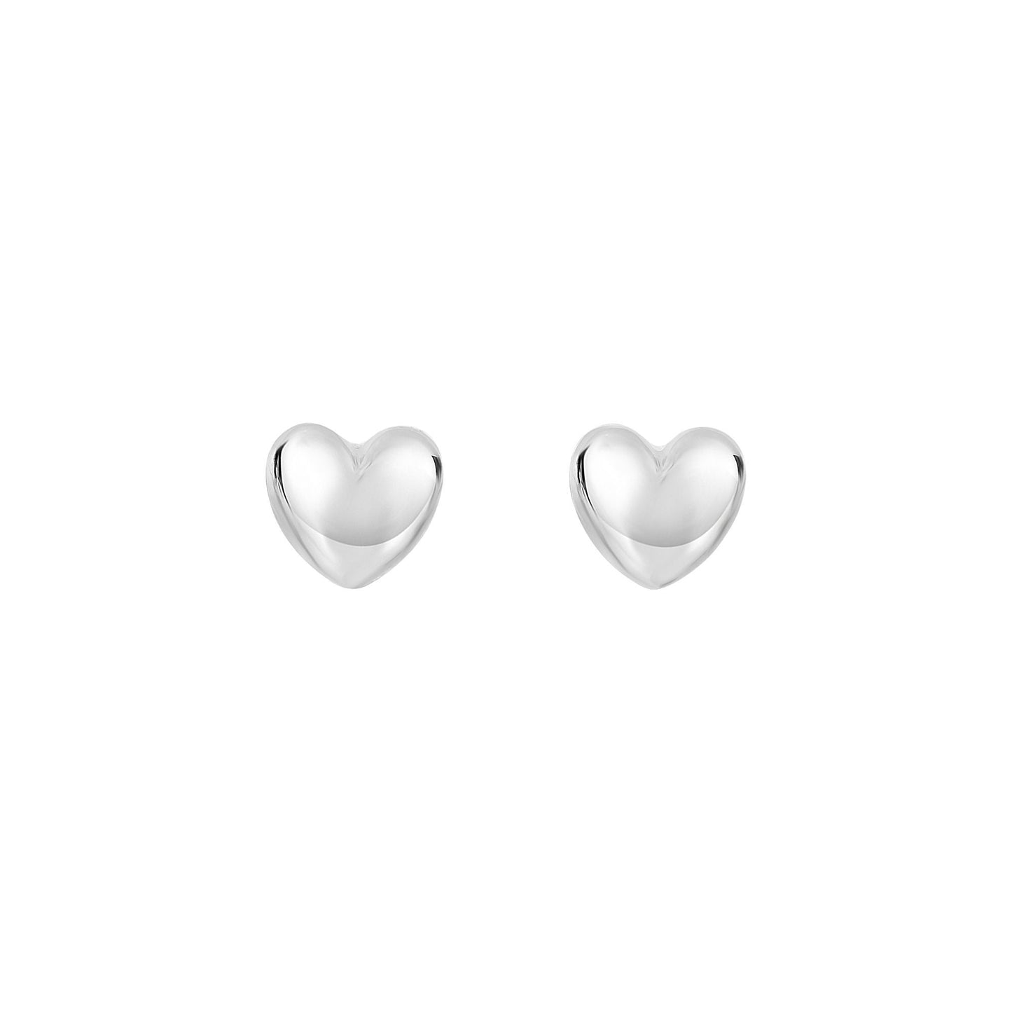 14K Small Heart Earrings